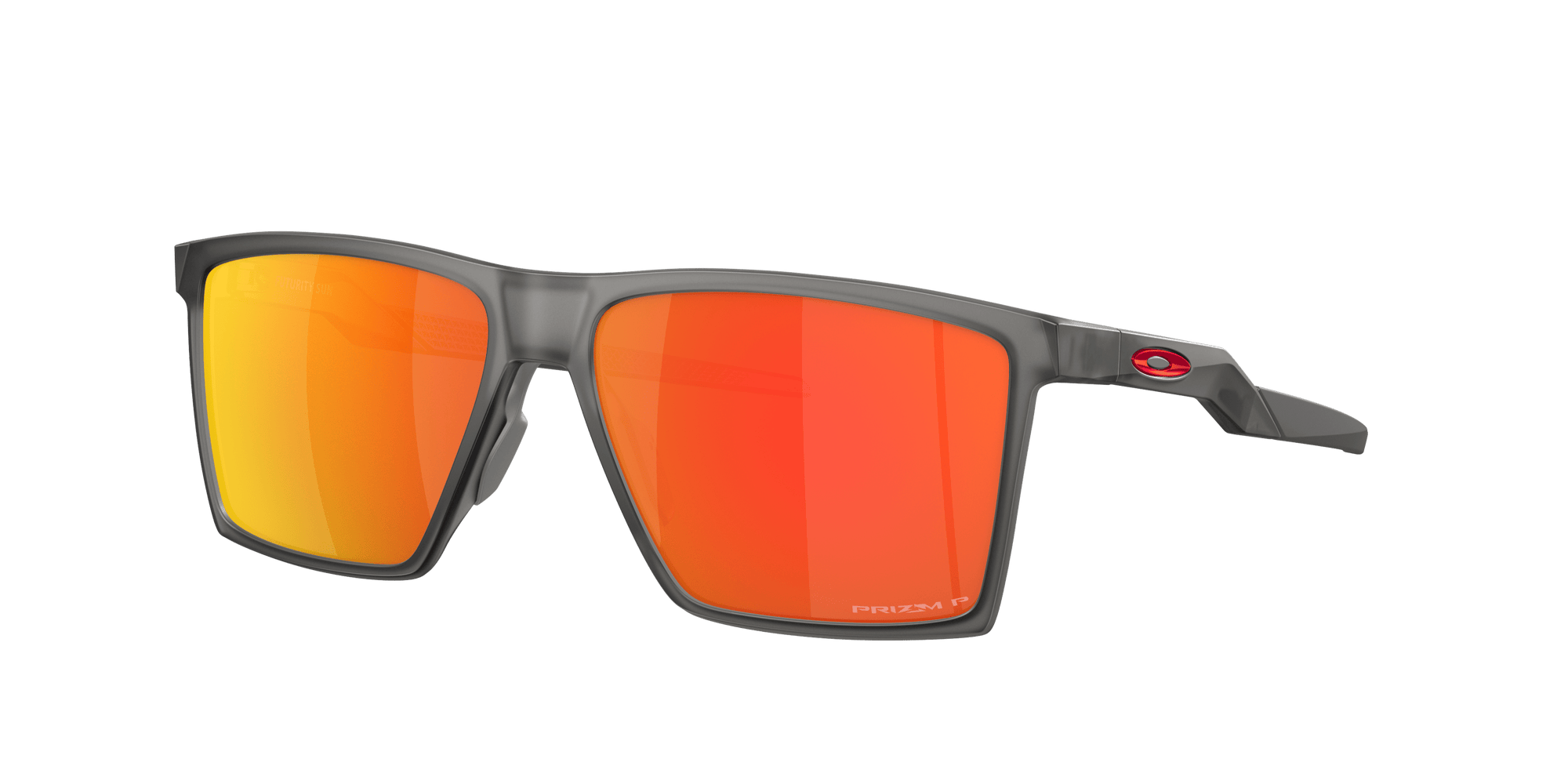 OAKLEY Futurity Sun Satin Grey Smoke - Prizm Ruby Polarized Sunglasses Sunglasses Oakley 