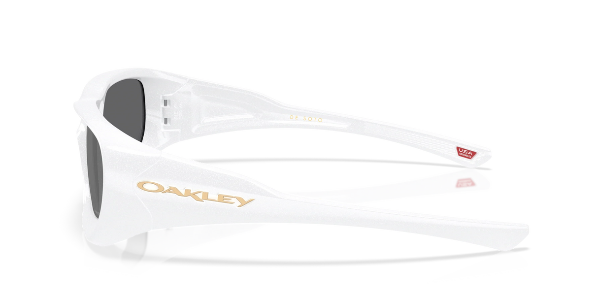 OAKLEY De Soto Pearl White - Prizm Black Sunglasses Sunglasses Oakley 