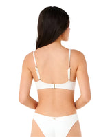 RIP CURL Women's Dusk Textured D-DD Bra Bikini Top White Women's Bikini Tops Rip Curl 