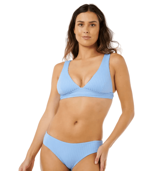 RIP CURL Women's Premium Surf Full Coverage Bikini Bottom Light Blue Women's Bikini Bottoms Rip Curl 
