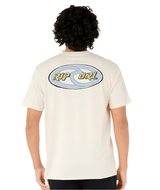 RIP CURL Rituals Oval T-Shirt Bone Men's Short Sleeve T-Shirts Rip Curl 
