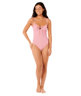 RIP CURL Women's Isles Plaid One Piece Bathing Suit Purple Women's One Pieces Rip Curl 