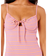 RIP CURL Women's Isles Plaid One Piece Bathing Suit Purple Women's One Pieces Rip Curl 