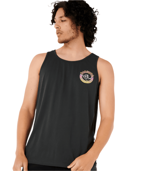RIP CURL Shred Till Tank Washed Black Men's Tank Tops Rip Curl 
