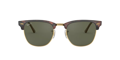 RAY-BAN Clubmaster Red Havana - Green Classic G-15 Polarized Sunglasses Sunglasses Ray-Ban 