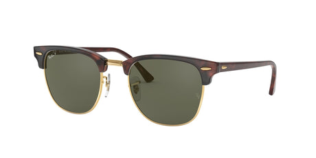 RAY-BAN Clubmaster Red Havana - Green Classic G-15 Polarized Sunglasses Sunglasses Ray-Ban 