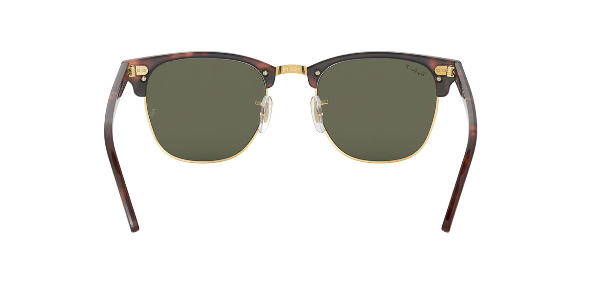 RAY-BAN Clubmaster Red Havana - Green Classic G-15 Polarized Sunglasses Sunglasses Ray-Ban 