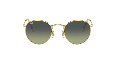RAY-BAN Round Metal Polished Gold - Green Vintage Sunglasses Sunglasses Ray-Ban 
