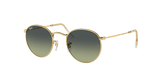 RAY-BAN Round Metal Polished Gold - Green Vintage Sunglasses Sunglasses Ray-Ban 
