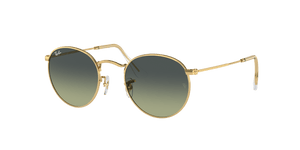 RAY-BAN Round Metal Polished Gold - Green Vintage Sunglasses Sunglasses Ray-Ban 