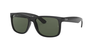 RAY-BAN Justin Black - Green Classic Sunglasses Sunglasses Ray-Ban 
