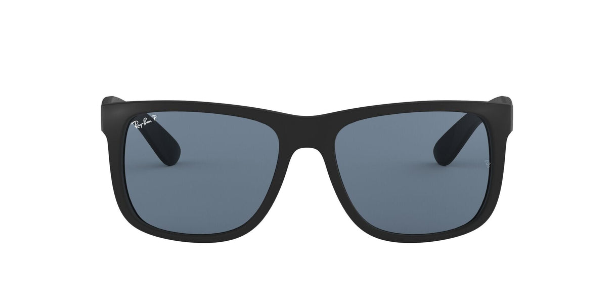 RAY-BAN Justin Rubber Black - Dark Blue Polarized Sunglasses Sunglasses Ray-Ban 
