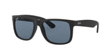 RAY-BAN Justin Rubber Black - Dark Blue Polarized Sunglasses Sunglasses Ray-Ban 