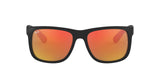 RAY-BAN Justin Color Mix Matte Black - Red Mirror Sunglasses Sunglasses Ray-Ban 