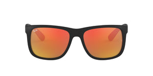 RAY-BAN Justin Color Mix Matte Black - Red Mirror Sunglasses Sunglasses Ray-Ban 