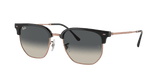 RAY-BAN New Clubmaster Polished Dark Grey On Rose Gold - Grey Sunglasses Sunglasses Ray-Ban 