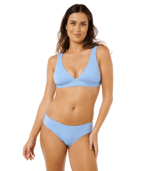 RIP CURL Women's Premium Surf D-DD Deep V Bikini Top Light Blue Women's Bikini Tops Rip Curl 