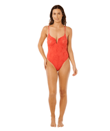 RIP CURL Women's Oasis V Wire Multi Fit One Piece Red Women's One Pieces Rip Curl 