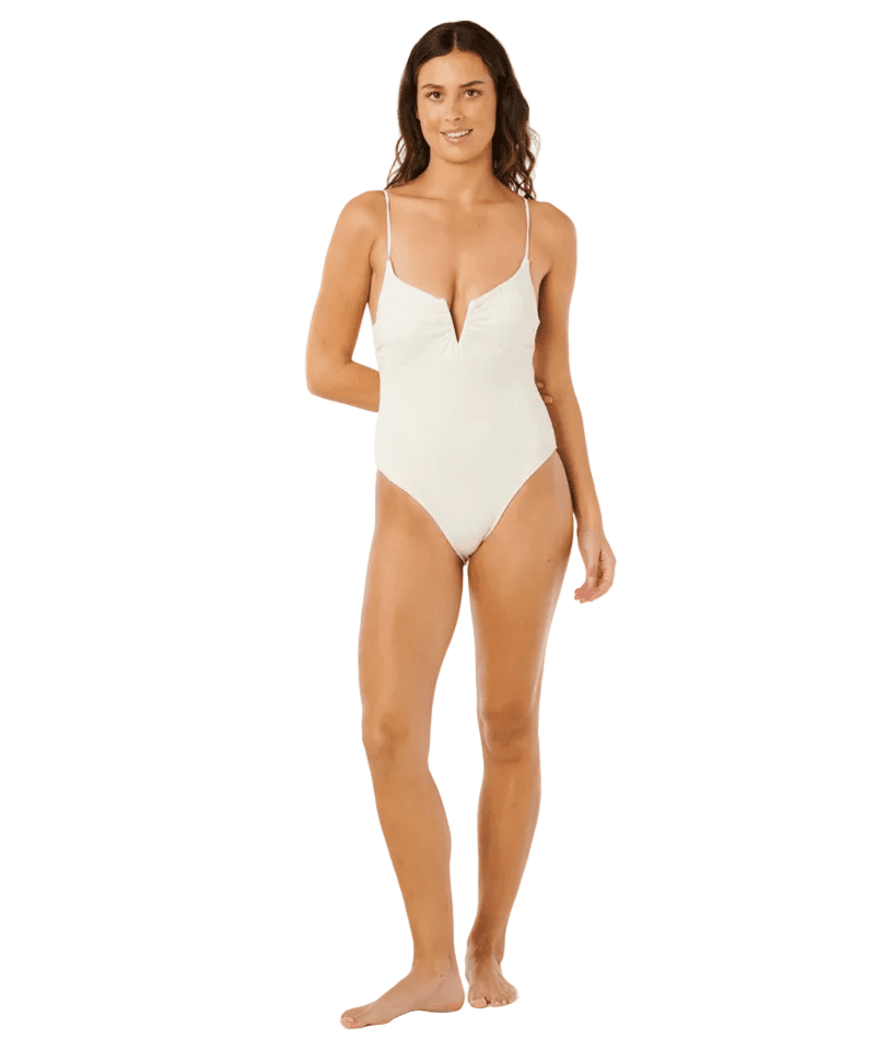 RIP CURL Women's Oasis V Wire Multi Fit One Piece Bone Women's One Pieces Rip Curl 