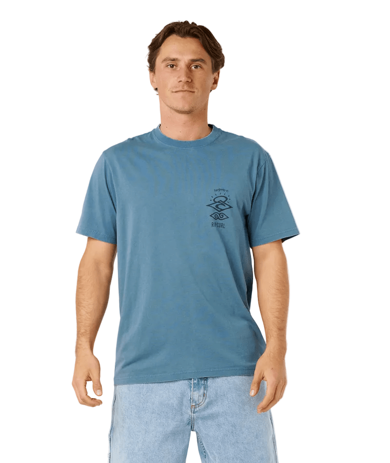 RIP CURL Search Icon Relaxed T-Shirt Bluefin Men's Short Sleeve T-Shirts Rip Curl 