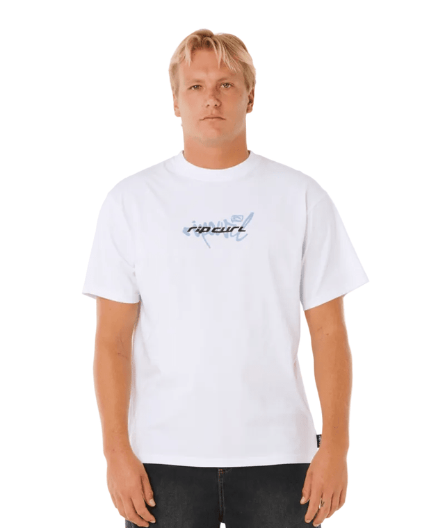 RIP CURL Inner Visions Blast Over T-Shirt White Men's Short Sleeve T-Shirts Rip Curl 