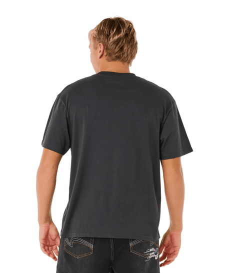 RIP CURL Inner Visions Rotten Sun T-Shirt Washed Black Men's Short Sleeve T-Shirts Rip Curl 