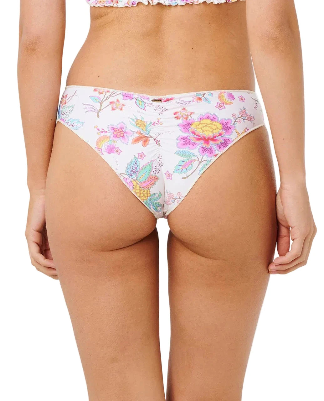 RIP CURL Women's Half Moon Bay Cheeky Hipster Bikini Bottom Bone Women's Bikini Bottoms Rip Curl 