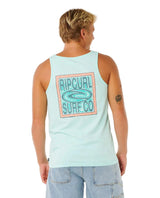 RIP CURL Trad Tank Top Light Aqua Men's Tank Tops Rip Curl 