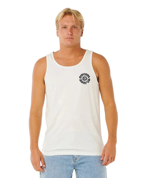 RIP CURL Pacific Rinse Tank Top Bone Men's Tank Tops Rip Curl 
