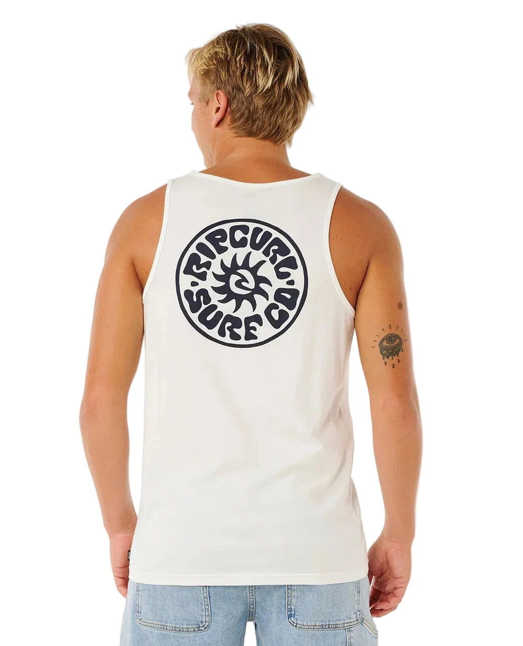 RIP CURL Pacific Rinse Tank Top Bone Men's Tank Tops Rip Curl 