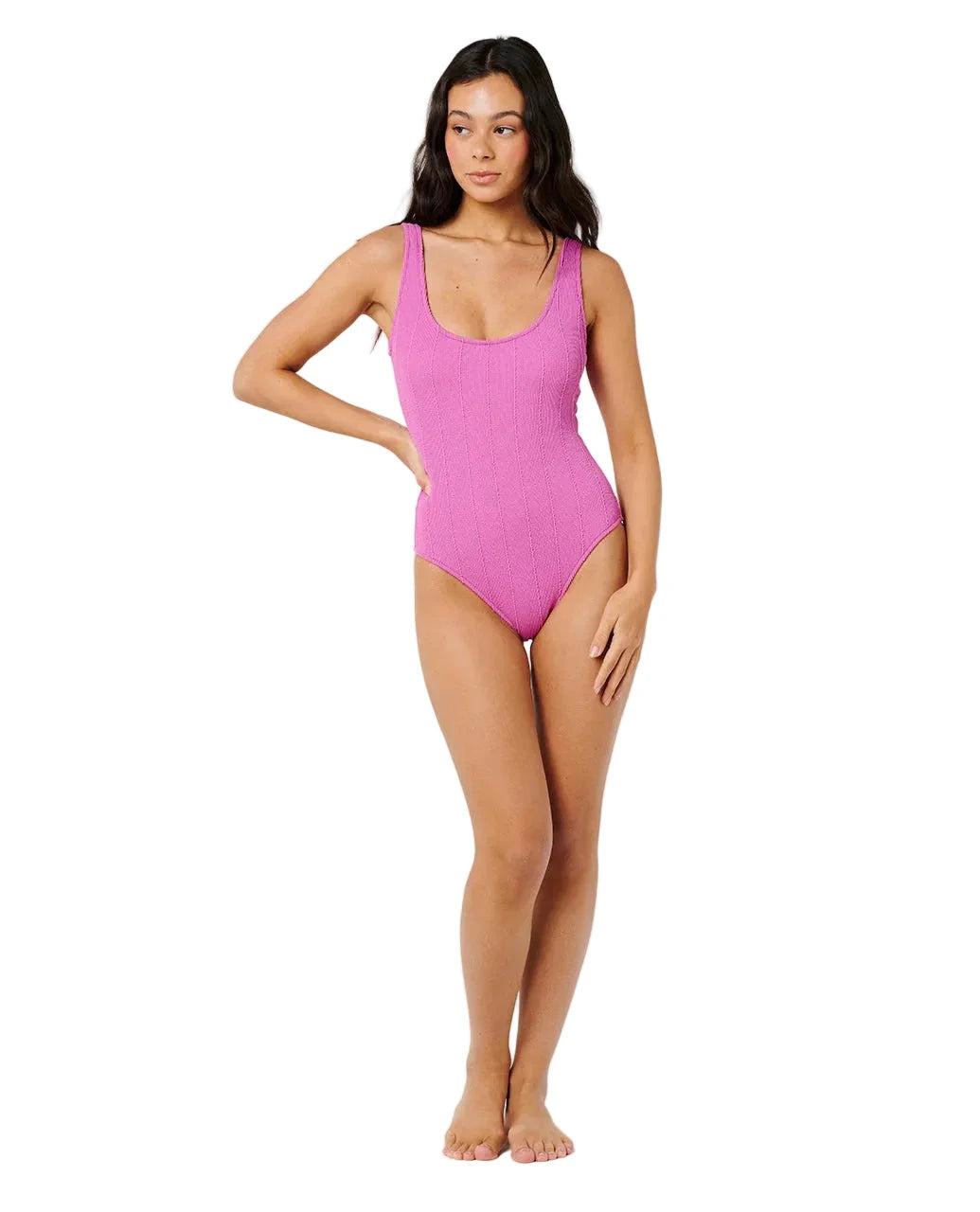 RIP CURL Women's Vibe Surf Cheeky One Piece Purple Pink Women's One Pieces Rip Curl 