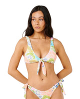 RIP CURL Women's Catalina Island Tie Front Bikini Top Multi Women's Bikini Tops Rip Curl 