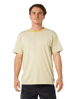 RIP CURL Artist Of The Search Stripe T-Shirt Bone Men's Short Sleeve T-Shirts Rip Curl 
