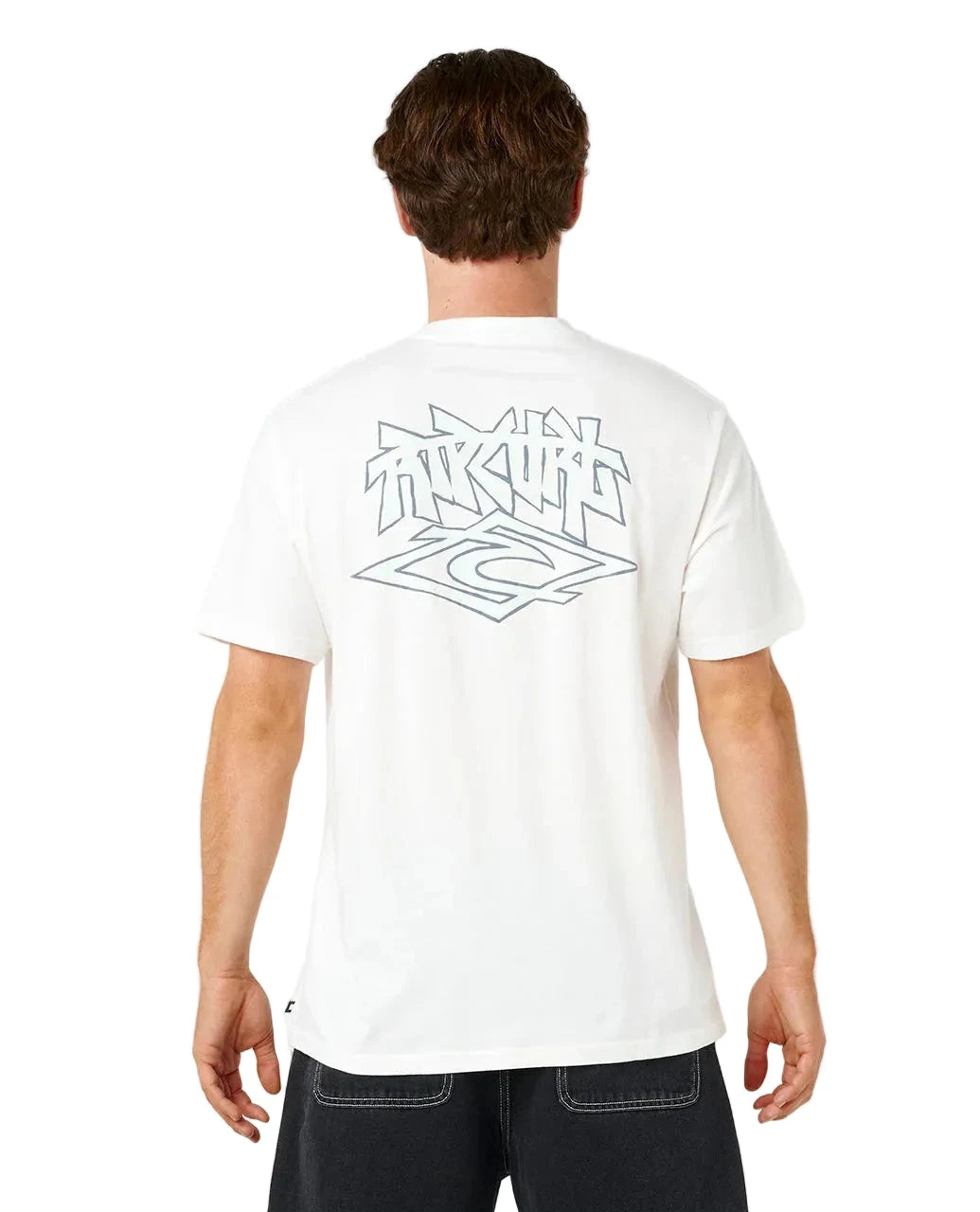 RIP CURL Liquid Trips Arch Relaxed T-Shirt Bone Men's Short Sleeve T-Shirts Rip Curl 
