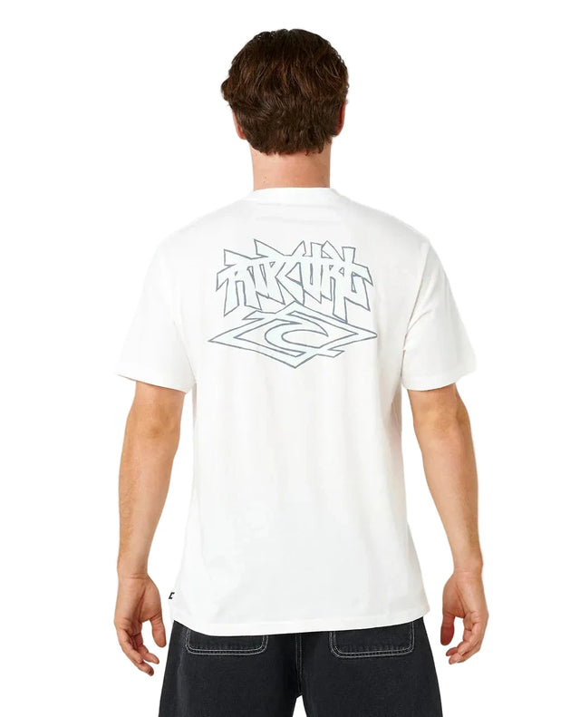 RIP CURL Liquid Trips Arch Relaxed T-Shirt Bone Men's Short Sleeve T-Shirts Rip Curl 