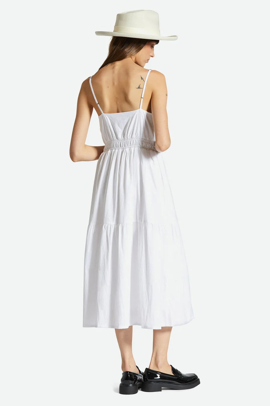 BRIXTON Women's Sidney Dress White Solid Women's Dresses Brixton 
