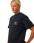 RIP CURL Quality Surf Products Oval T-Shirt Black Men's Short Sleeve T-Shirts Rip Curl 