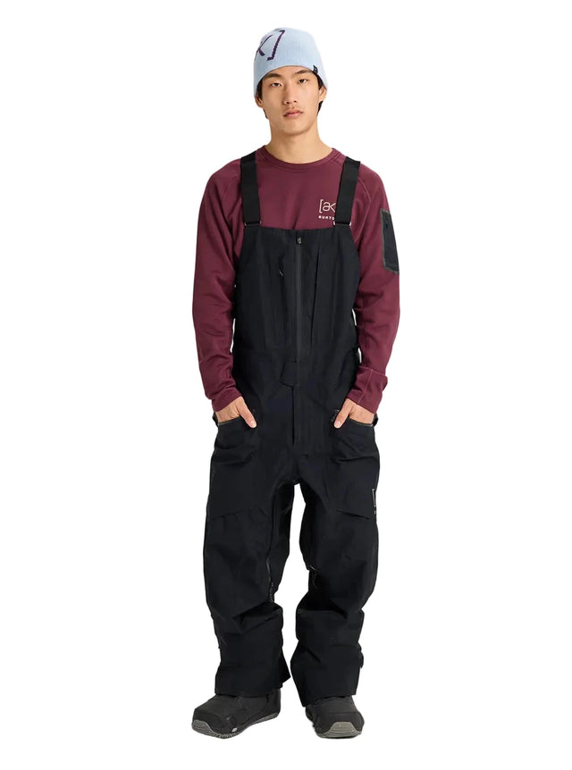 BURTON [ak] Freebird GORE‑TEX 3L Stretch Bib Snow Pants True Black 2027 Men's Snow Bib Pants Burton 