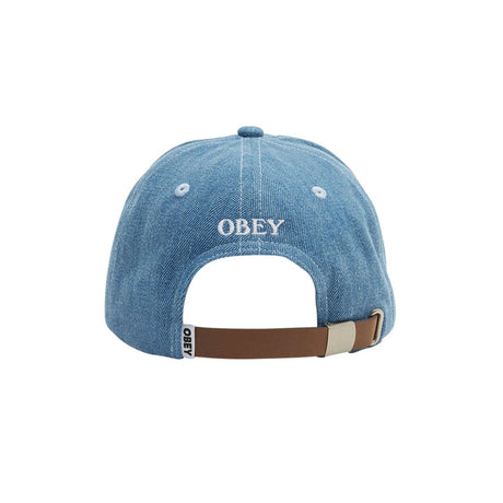 OBEY Jaunt Panel Strapback Hat Light Indigo Men's Hats Obey 