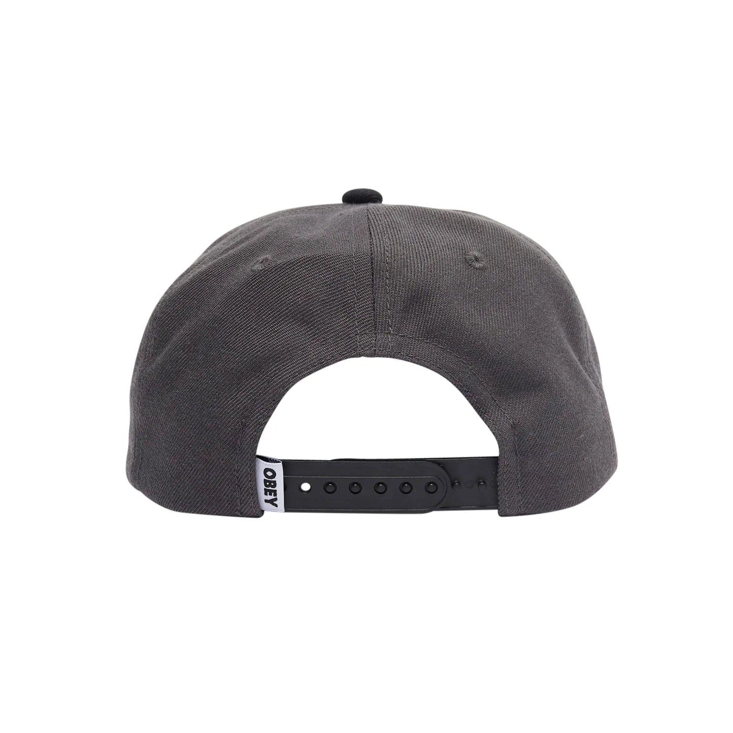 OBEY Shade 6 Panel Snapback Hat Dark Grey Multi Men's Hats Obey 
