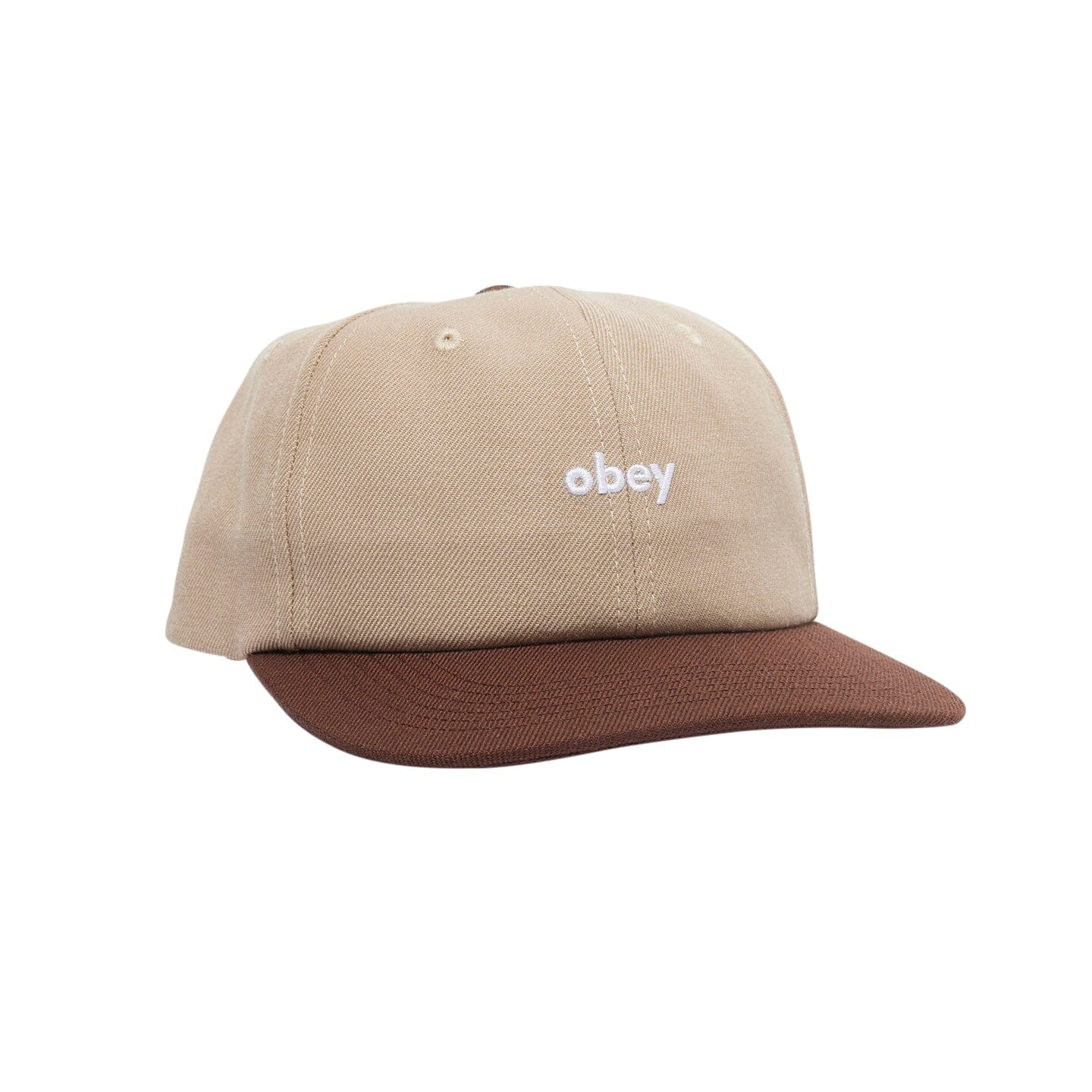 OBEY Shade 6 Panel Snapback Hat Khaki Multi Men's Hats Obey 