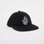 OBEY Wizard 6 Panel Snapback Hat Black Men's Hats Obey 