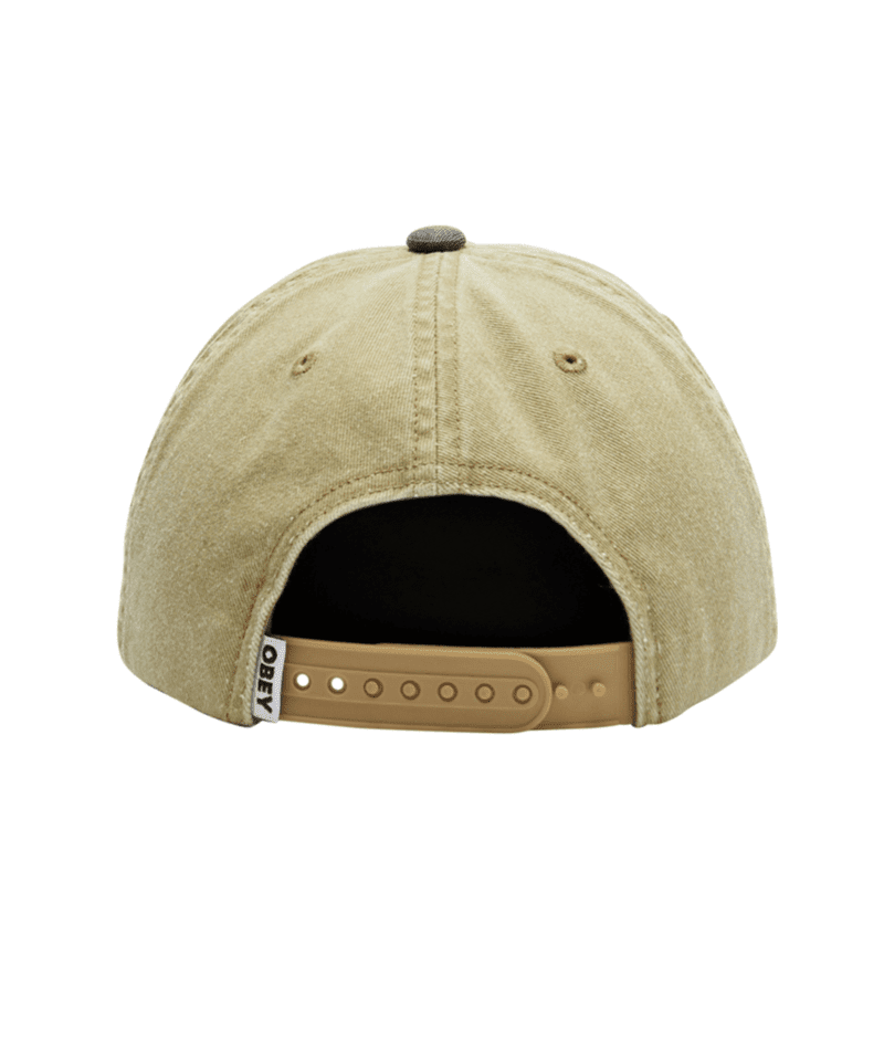 OBEY Pigment Disorder 6 Panel Hat Khaki Men's Hats Obey 