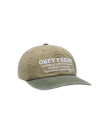 OBEY Farms Pigment Strapback Hat Pigment Khaki Multi Men's Hats Obey 