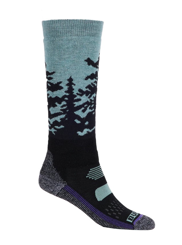 BURTON Kids Performance Midweight Snow Socks Sunrise Youth Snowboard Socks Burton 