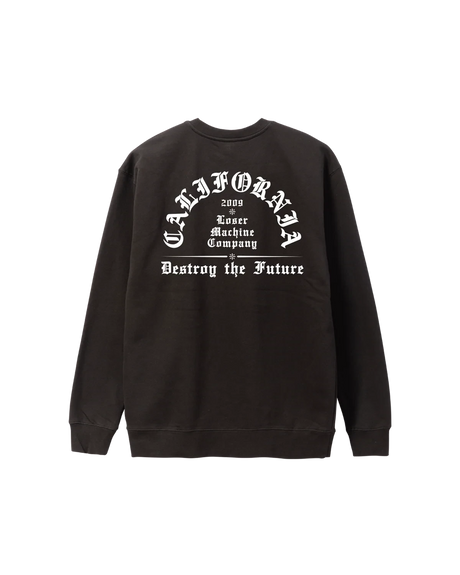 LOSER MACHINE Established Crewneck Sweater Black Men's Crewnecks Loser Machine 
