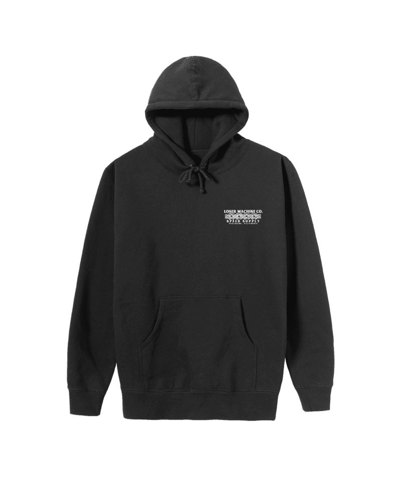 LOSER MACHINE Law Breaker Hoodie Black Men's Pullover Hoodies Loser Machine 