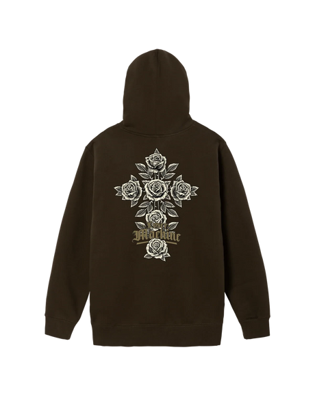 LOSER MACHINE Rose Bush Hoodie Brown Men's Pullover Hoodies Loser Machine 