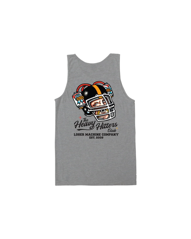 LOSER MACHINE Beer Bruiser Tank Top Heather Gray Men's Tank Tops Loser Machine 