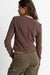RHYTHM Women's Winona Long Sleeve Chocolate Women's Long Sleeve T-Shirts Rhythm 